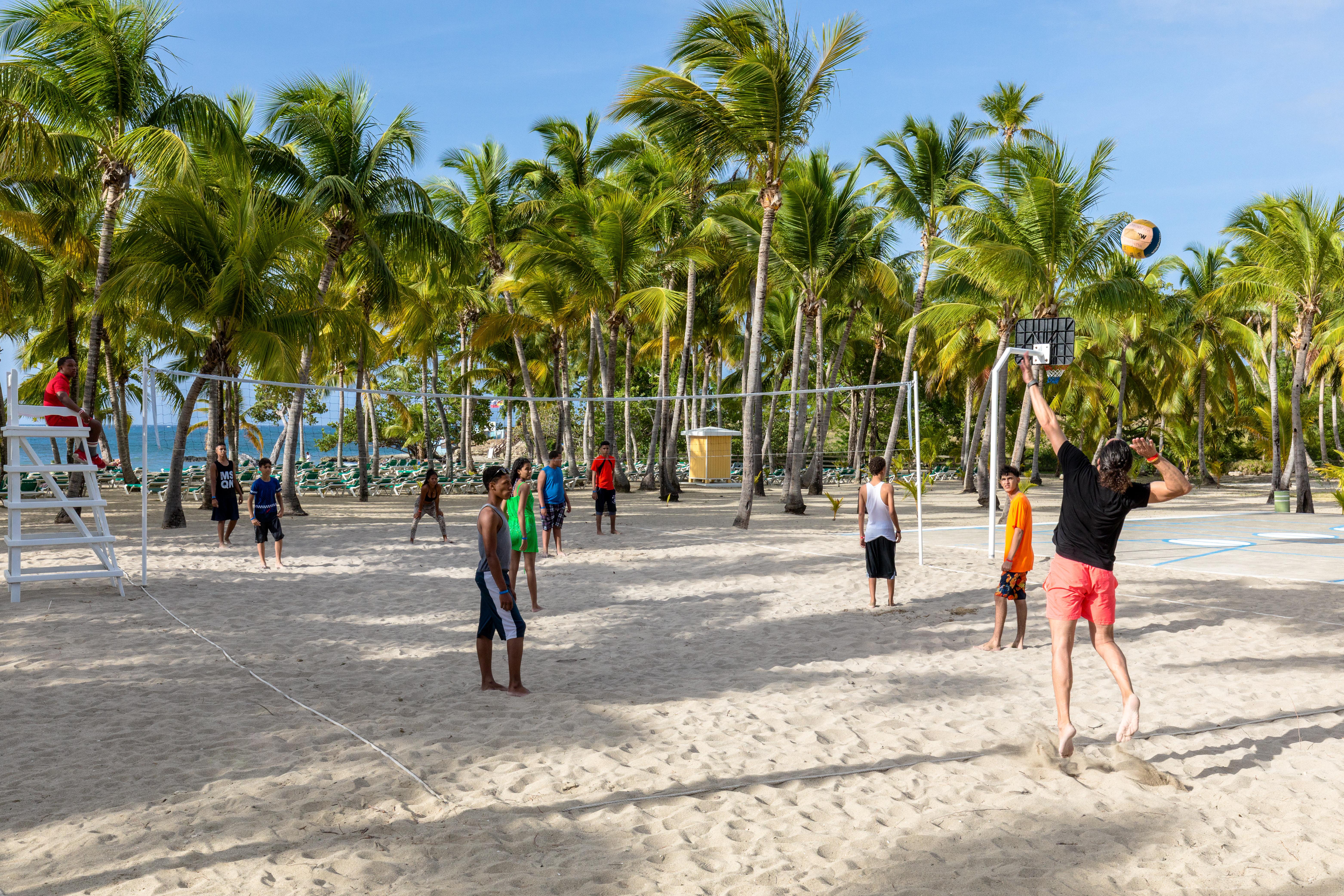 Playabachata Puerto Plata Zewnętrze zdjęcie Beach volleyball in San Andres Island